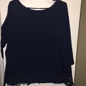 Navy blouse